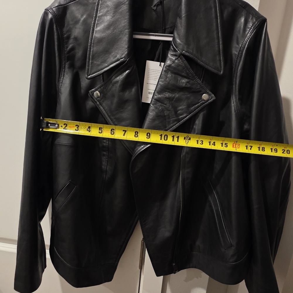 Able Maha Black Leather Jacket 2X - Picture 15 of 15